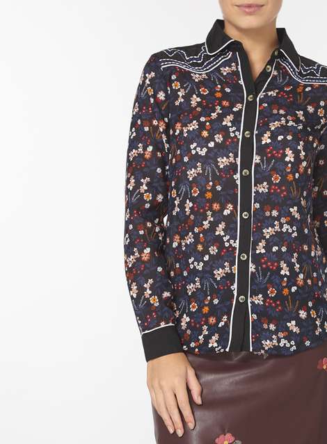 Embroidered Western Shirt